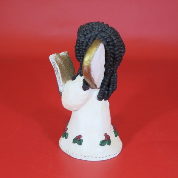 GAIL LAURA VTG 1992 Signed Black African American Christmas Angel Resin Figurine - Picture 5 of 12